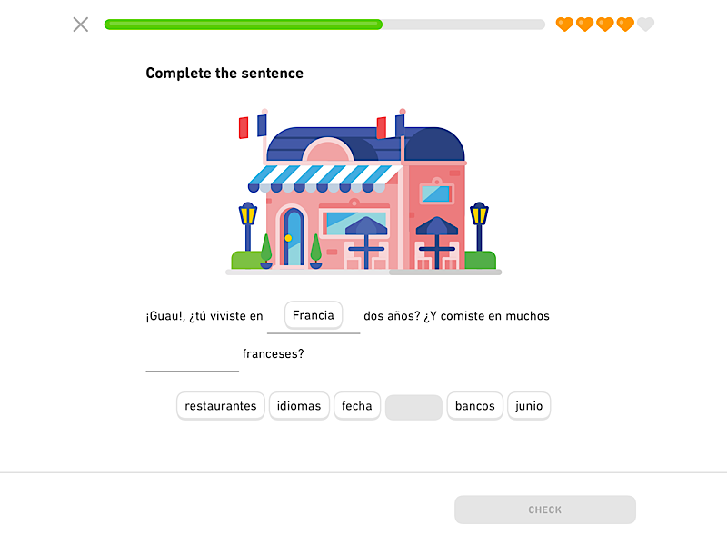 talkREAl-Blog-Duolingo-Test-Uebung4 Illustrated exercise in Duolingos Spanish course