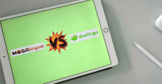 Mosalingua vs. Duolingo Cover