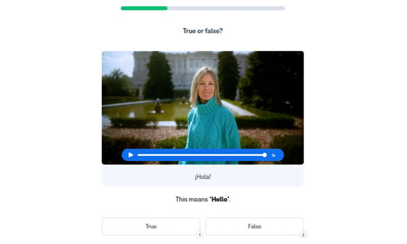 Busuu Example Exercise