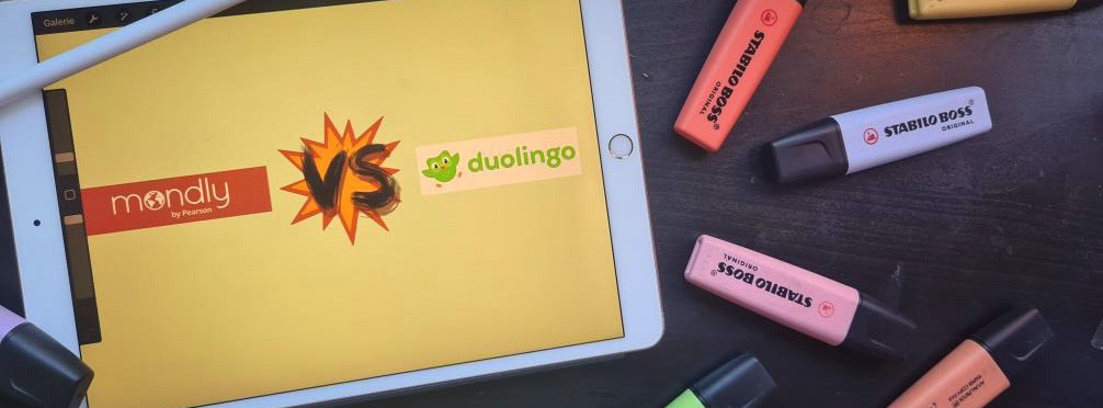 Mondly vs. Duolingo Cover