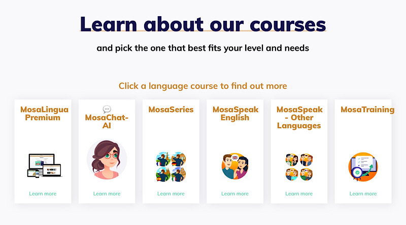Mosalingua Courses