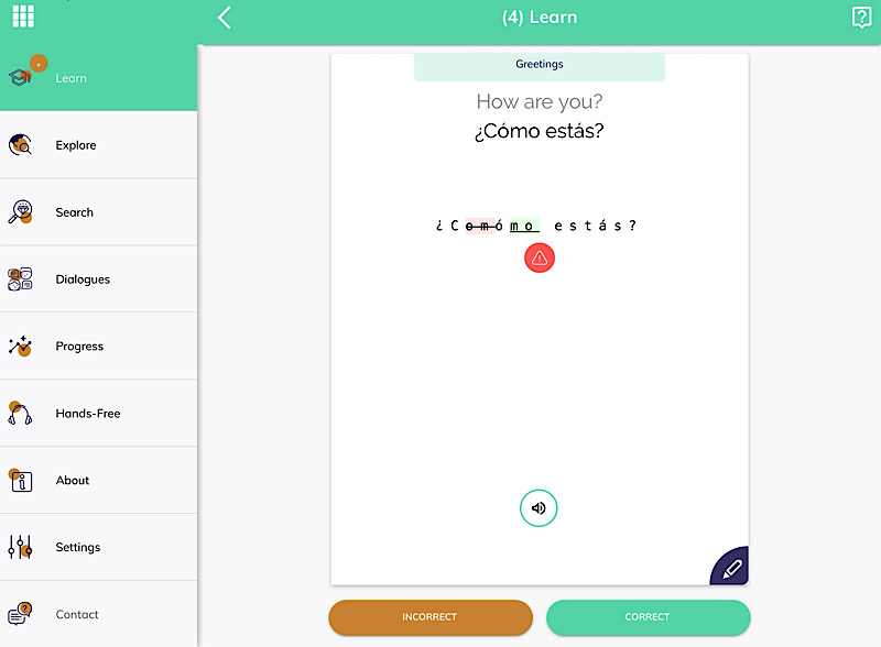 Mosalingua Flashcard Correction
