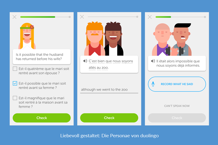 beispiele für illustrationen in duolingo