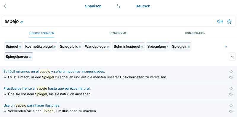 Wörterbuch-App Reverso