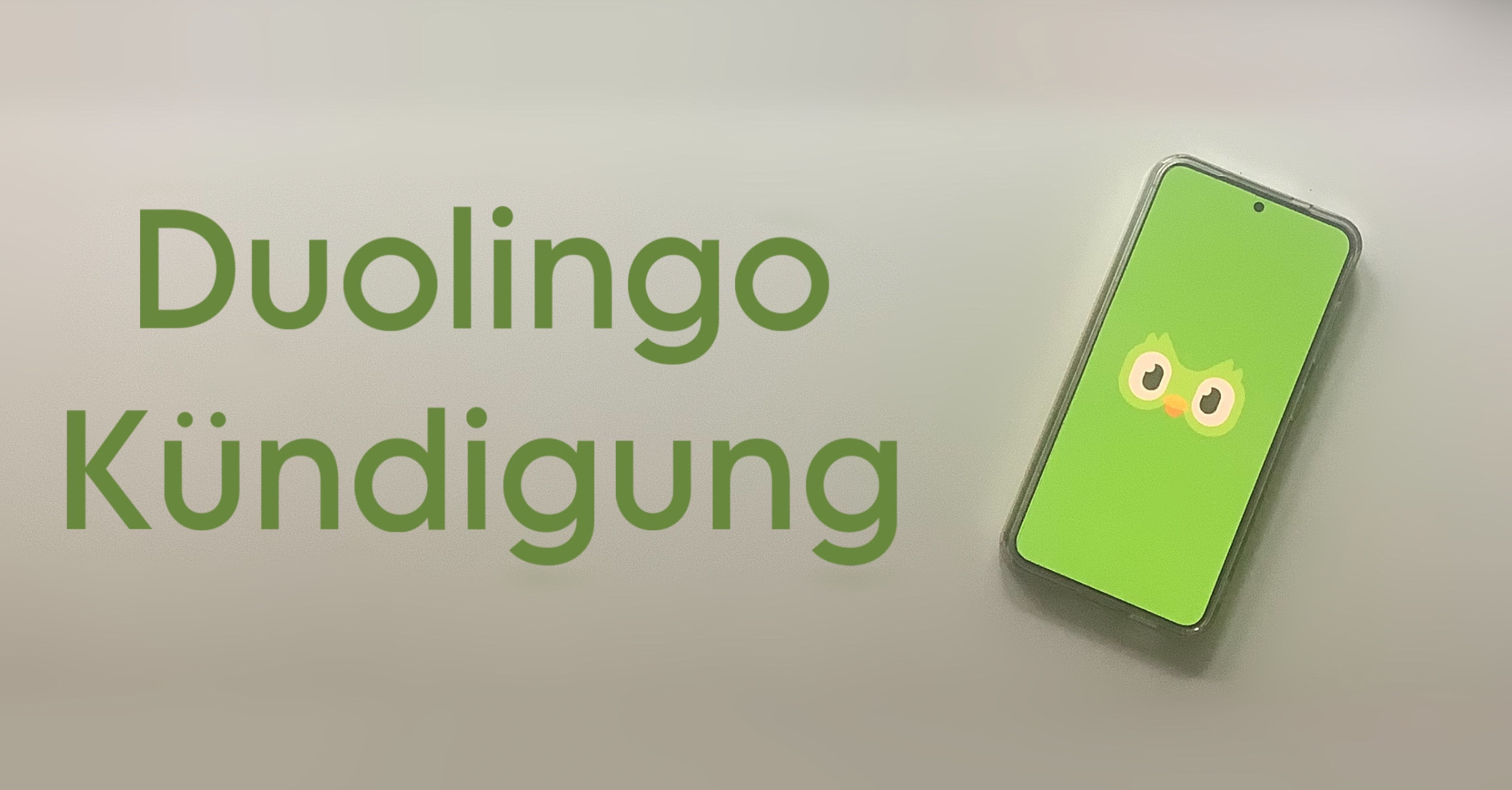 Duolingo Kündigung Cover breit