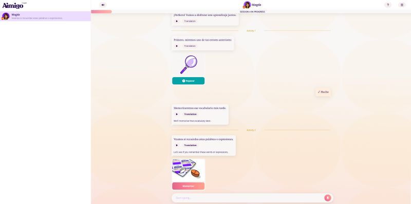 Aimigo Coach im Web genutzt